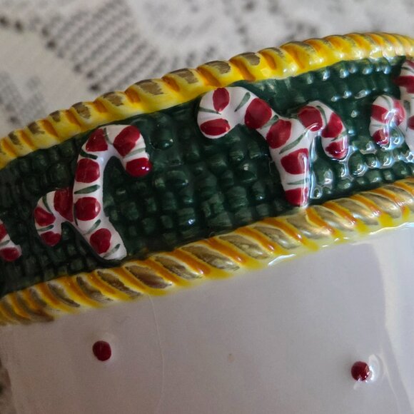 New in Box Nikko 2-pc. Christmas Dip Set Candy Cane Pattern - Picture 5 of 11